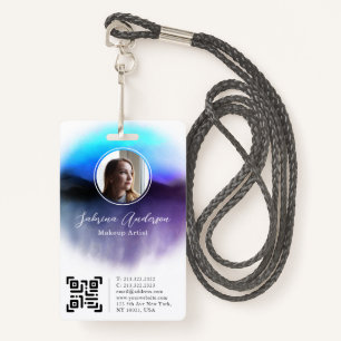 Abstract Manuscript van de Waterverf van Chic Ombr Badge