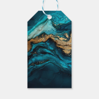 Abstract marine  cadeaulabel