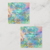 Abstract marmer Square Visitekaartje (Voorkant / Achterkant)