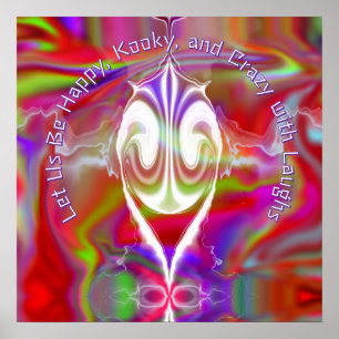 Abstract marmer Vloeibaar Kleurrijk Poster