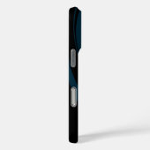Abstract marmerpatroon in zwart en Blauwgroen Case-Mate iPhone Case (Achterkant / Rechts)