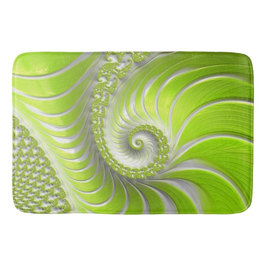 Abstract Matig Spiral Fractal Badmat (Voorkant)