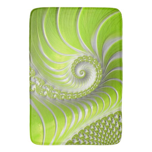 Abstract Matig Spiral Fractal Badmat (Voorkant Verticaal)