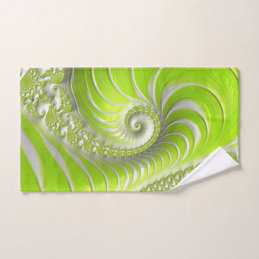 Abstract Matig Spiral Fractal Handdoek (Handdoek)