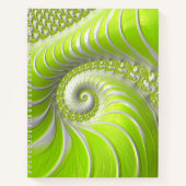 Abstract Matig Spiral Fractal Notitieboek (Voorkant)