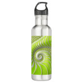 Abstract Matig Spiral Fractal Waterfles (Voorkant)