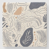 Abstract mediterraan stenen Onderzetter (Voorkant)