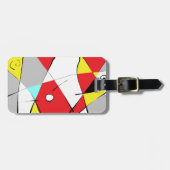 Abstract Meerkleurig Bagagelabel (Voorkant horizontaal)