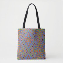 Abstract Meerkleurig Blauw Patroon