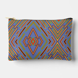 Abstract Meerkleurig Blauw Patroon Etui