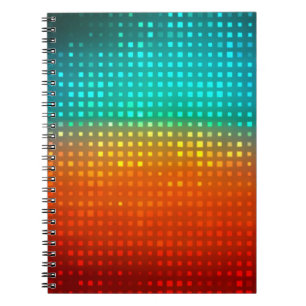 Abstract meerkleurig football of voetbalbackgroun notitieboek
