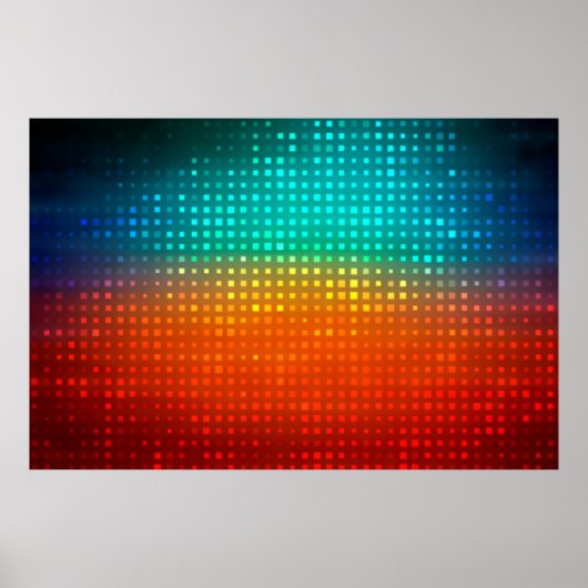 Abstract meerkleurig football of voetbalbackgroun poster (Voorkant)