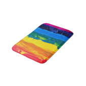 Abstract meerkleurig streepontwerp badmat (Gekanteld)