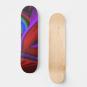Abstract meisje-oude schoolskateboard skateboard (Voorkant)