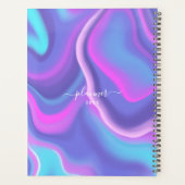 Abstract meisje Paars roze Iridescent Holographic Planner (Achterkant)