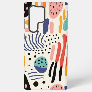 Abstract Memphis Organisch Vormenpatroon Samsung Galaxy Hoesje
