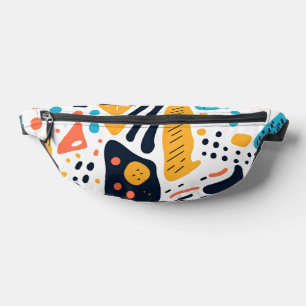 Abstract Memphis stijl organische vormen patroon Heuptasje