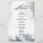 ABSTRACT menu Waterverf zwart-wit BUDGET (Voorkant)