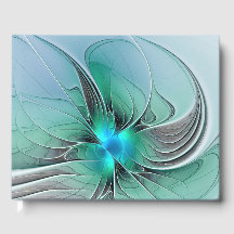 Abstract met blauw, moderne fractale kunst