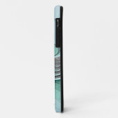 Abstract met blauwe, moderne fractale kunst Case-Mate iPhone case (Achterkant/links)