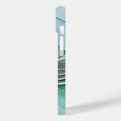 Abstract met blauwe, moderne fractale kunst Case-Mate iPhone case (Achterkant / Links)