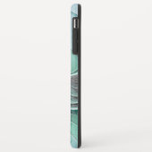 Abstract met blauwe, moderne fractale kunst Case-Mate iPhone case (Achterkant/links)