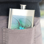 Abstract met blauwe, moderne fractale kunst flacon (Voorbeeld)