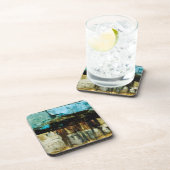 Abstract met foto's van Rocks National Lakeshore Drankjes Onderzetter (Rechterzijde)