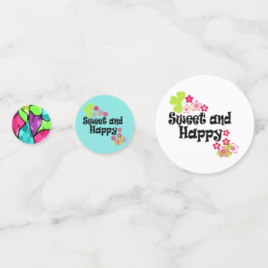 Abstract met meerdere kleuren confetti (Voorkanten)