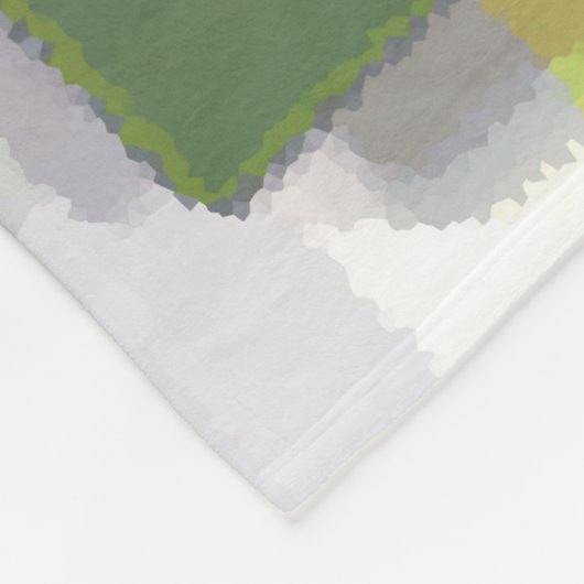Abstract met meerdere kleuren fleece deken (Hoek)
