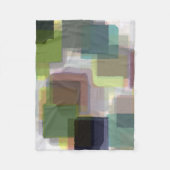Abstract met meerdere kleuren fleece deken (Voorkant)