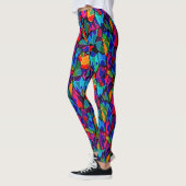 Abstract met meerdere kleuren leggings (Links)