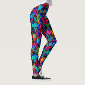 Abstract met meerdere kleuren leggings (Rechts)