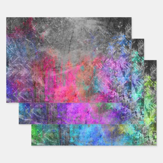 Abstract met nood inpakpapier vel (Set)