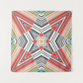 Abstract met sierbekleding gestript naadvormig pat wandkleed (Voorkant (horizontaal))