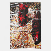 Abstract met wijn theedoek (Verticaal)