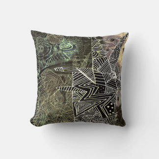 abstract met wolf kussen