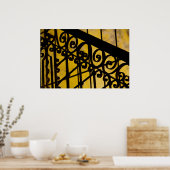 Abstract metaalwerk poster (Keuken)