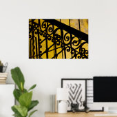 Abstract metaalwerk poster (Thuiskantoor)