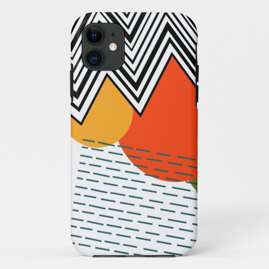 Abstract middeleeuwse moderne Case-Mate iPhone case (Achterkant)