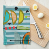 Abstract midden eeuw #19 theedoek (Quarter Fold)