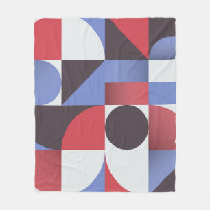 Abstract minimaal geometrisch naadloos patroon fleece deken