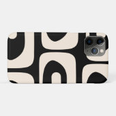 Abstract minimaal zwart en crème uit de Middeleeuw Case-Mate iPhone Case (Achterkant (horizontaal))