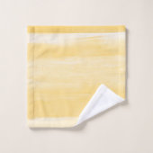 Abstract minimalisme in de gele Waterverf #1 #mini Bad Handdoek (Wasdoekje)