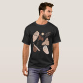 Abstract Minimalist Cactus  Aesthetic Boho Cactus  T-shirt (Voorkant volledig)