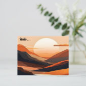 Abstract Minimalist Landscape Briefkaart (Staand voorkant)