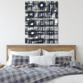 Abstract Minimalist Quantum Mechanics pattern  Canvas Afdruk (Insitu (Slaapkamer))