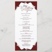 Abstract minimalistisch huwelijksprogramma programma (Voorkant)