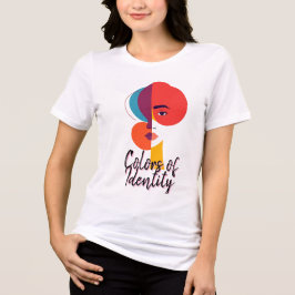 Abstract minimalistisch Vrouw Tri-Blend Shirt
