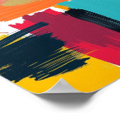 Abstract minimalistische lijnkunstprint poster (Hoek)